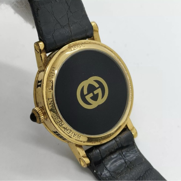 GUCCI 7200L 10 Microns Gold Plated with Date Women’s Watch 26mm - Picture 4 of 10